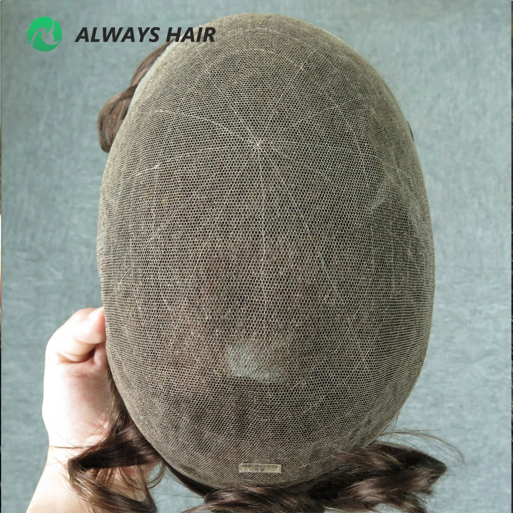French Lace Men Toupee Indian Human Hair System Wholesale for Men