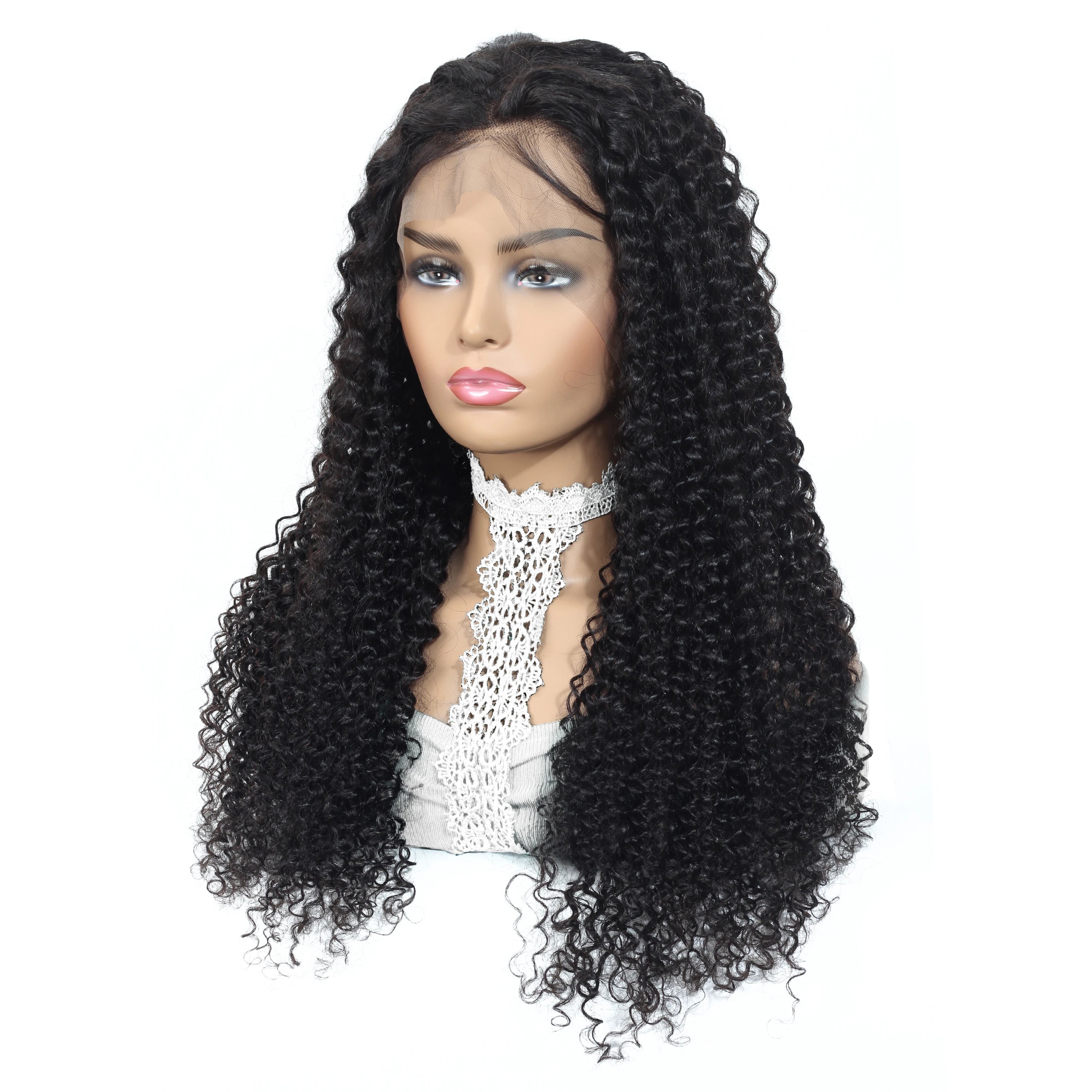 Cheap Cuticle Aligned Human Hair Wig Human Hair Lace Front Wig Kinky Curly Transparent Full Hd Lace Frontal Wigs for Black Woman