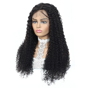 Cheap Cuticle Aligned Human Hair Wig Human Hair Lace Front Wig Kinky Curly Transparent Full Hd Lace Frontal Wigs for Black Woman
