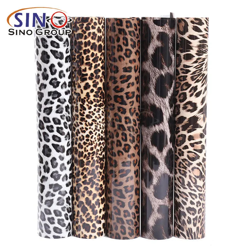 Long Durability Animal Skin HTV White Orange Pink Etc Colored Animal Texture PU Heat Transfer Vinyl