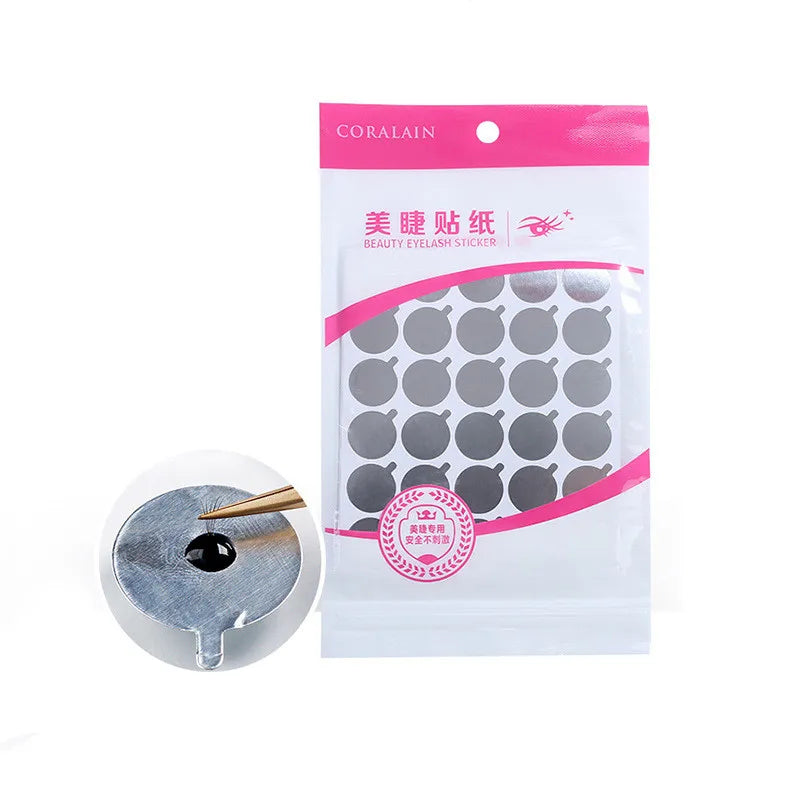 Professional 10pcs/Bag Eyelash Glue Sticker Disposable Pad Holder for Eyelash Extensions