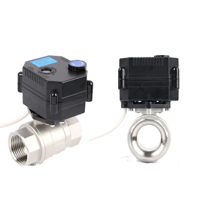 DN15 Mini Smart Electric Actuator Low Torque DC9-35V Automatic Thread Ball Valve Actuator OEM China Control Water Valve Actuator