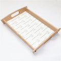 Sublimate Printable DIY Wood Materials Nested MDF Insert Food Serving Trays for Sublimation Wooden Tray Printing