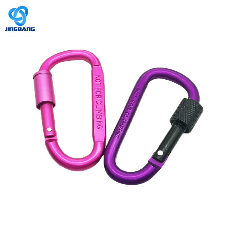 JB Carabiner Knife Price Rapel Purse Snap Hook Aluminium 6061 SS304 Anodized Heavy Industry Wrist Chain Panic Multi