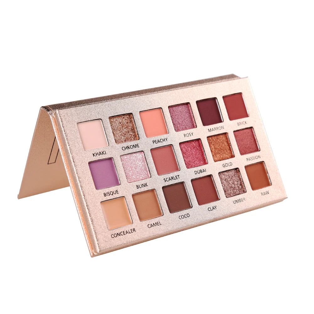 Beauty Glazed 18 Color Mini Cartoon Eye Shadow Ads Make up Kit Maquiagem Matte Eyeshadow Diy Multicolor Eyeshadow Palette
