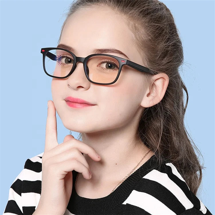 2024 Hot Sale Summer Classic Square Eyeglasses Blocking Computer Blue Light Spectacles Children Eye Frame Glasses