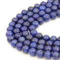 Natural Lapis Lazuli Gemstone Round Beads 4mm 6mm 8mm 10mm Strands for Fashionable Jewelry Making