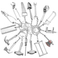 Mini Simulation Utility Keychain Metal Wrench Pliers Key Pendant Creative Men's Screwdriver Key