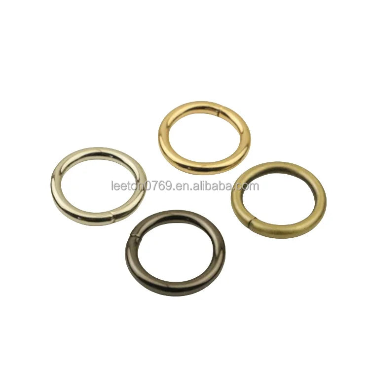 Stock Supply 19mm 0.75inch 4 Colors Metal O Round Ring Bag Buckle