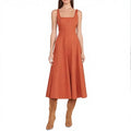 Clothing Factory Wholesale Custom Elegant Square Neck Midi With Corset Women Summer Party Casual Long Dresses