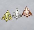 Balance Scale Filigree Stamping 23x27mm Brass Plated Findings