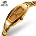 JSDUN 6530 Wrist Square Ladies Watches Welcome Custom Logo Women Watch Belt Quartz Brand New Mesh Luxury  Alloy Coated Glass