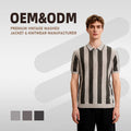 Men's High-End Anti-Pilling Fabric Summer Business for Polo Shirt Short-Sleeved Ice Silk Knitted Jersey T-Shirt Collar Solid Pat