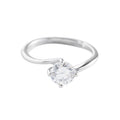 Isunni Custom Jewelry Hot Selling Model Decoration Mosang Stone S925 Sterling Silver Rings for Girls