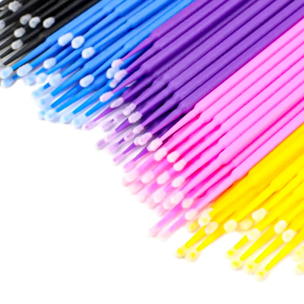 Private Label Mascara Brush Disposable Wholesale Micro Makeup Brushes for Eyelashes Extensions