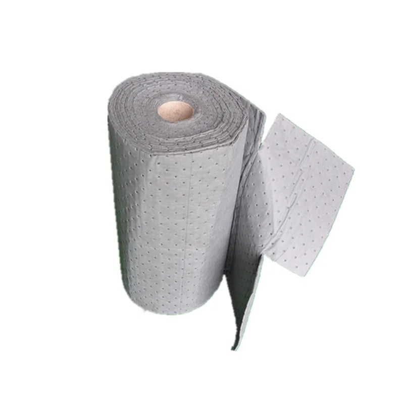 Oilspillpro Garage Meltblown Heavy Weight Gray Absorbent Mat Universal Roll Gua-R0300 Made in Jiangsu