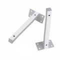 Floating Square Tube Wall-mounted Bracket for Shelf Partition Load-Bearing Shelf Support Wrought Iron Wall Brackets Bookshelf