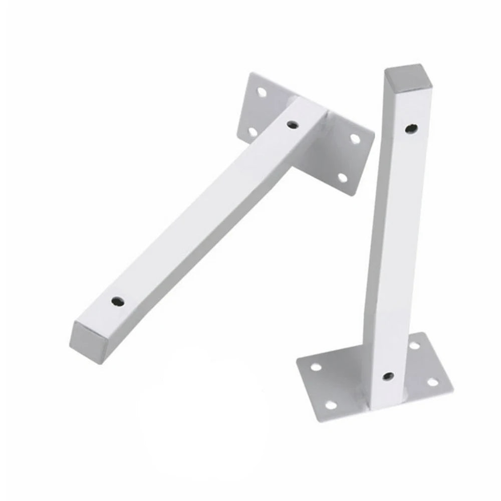 Floating Square Tube Wall-mounted Bracket for Shelf Partition Load-Bearing Shelf Support Wrought Iron Wall Brackets Bookshelf