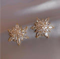 AA00956 Sparkling Full Diamond Earrings Temperament Sun Flower Earrings Fashion Christmas Earrings for Women Girls