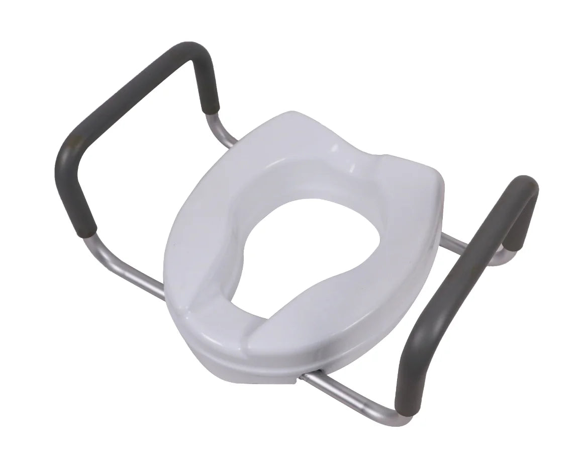 SUNCARE 4" Raised Toilet Seat With  Armrest