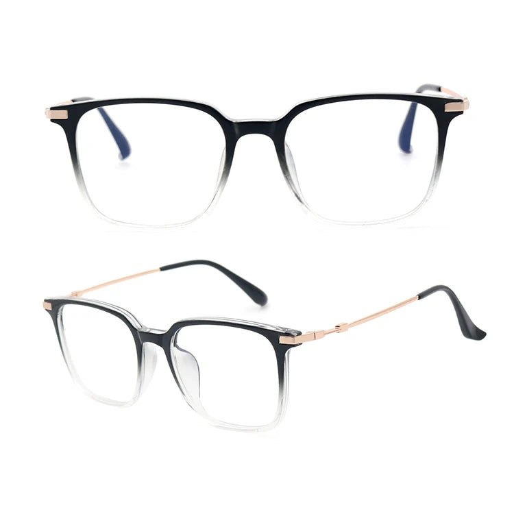 Wholesale TR90 Transparent Optical Glasses Frames Rectangle Style Spectacle Frame for Men Women with Diamond Face Shape Match