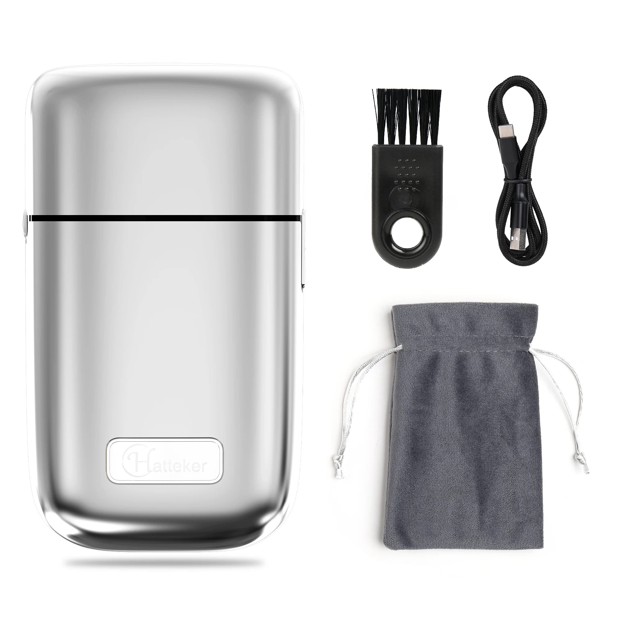 Hatteker All-Metally-Bald-Head Shaver Foil Shaver Hair Clippers  Electric Shaver