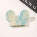 Wholesale Custom Printing Logo Mini Animal Acetate Hair Claw Clips Mouse Ear Hair Clips