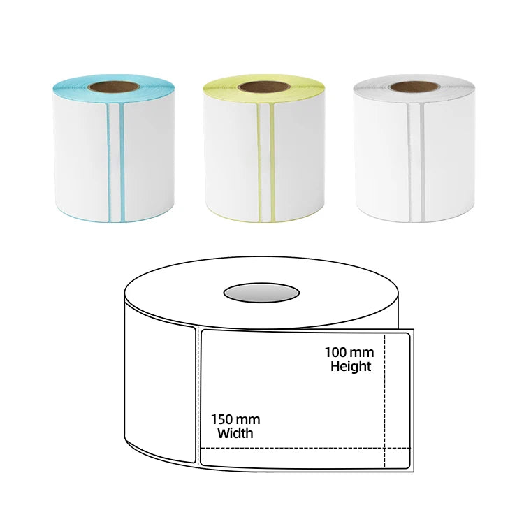 USA Popular FDA Food Contact TOP/ECO Thermal Label  BPA FREE With REACH/Reg. 1935/2004 Certificate Adhesive Jumbo Roll  Paper