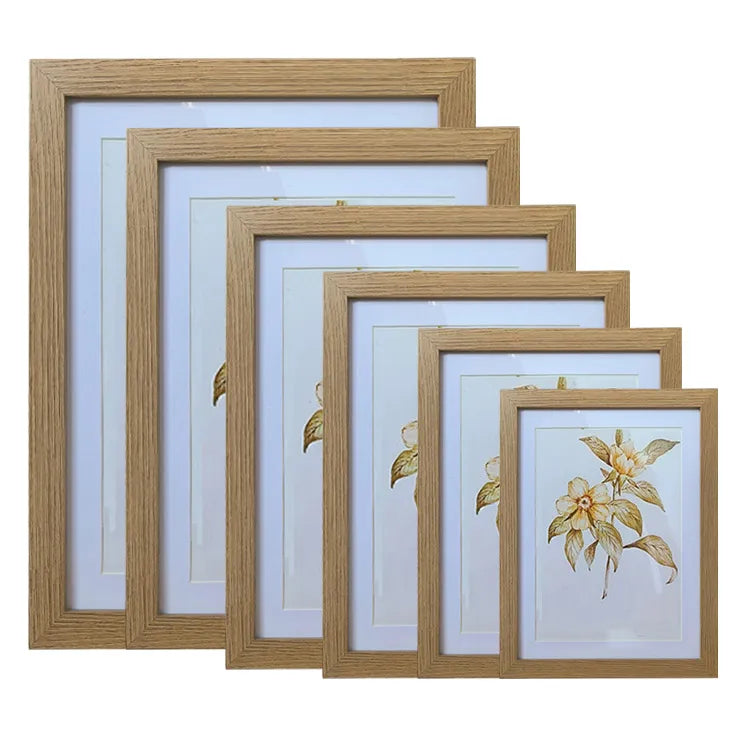 Wholesale  Low Price Mdf Black White Natural Wood Color MDF Sublimation Photo Pictures Display Frame A4