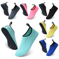 Quick Dry Aqua Water Shoes for Kids Adults Snowflake Mesh Upper with Rubber Sole Barefoot Beach Socks OEM Brand