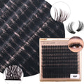 Wholesale Private Label DIY Cluster Eyelashes 10-18mm Mixed Length D Curl Volume 100P-200P Fluffy Thick Eyelashes Extensions