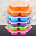Food Grade Soft Touch Plastic Baby Food Ice Ball Mold Maker with Eco-Friendly PP Cover Ice Cream Cube Tray