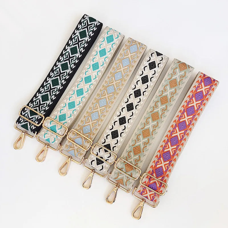 Deepeel GL018 5cm Crossbody Shoulder Straps Belt Adjustable Handbag Straps Bag Jacquard Straps