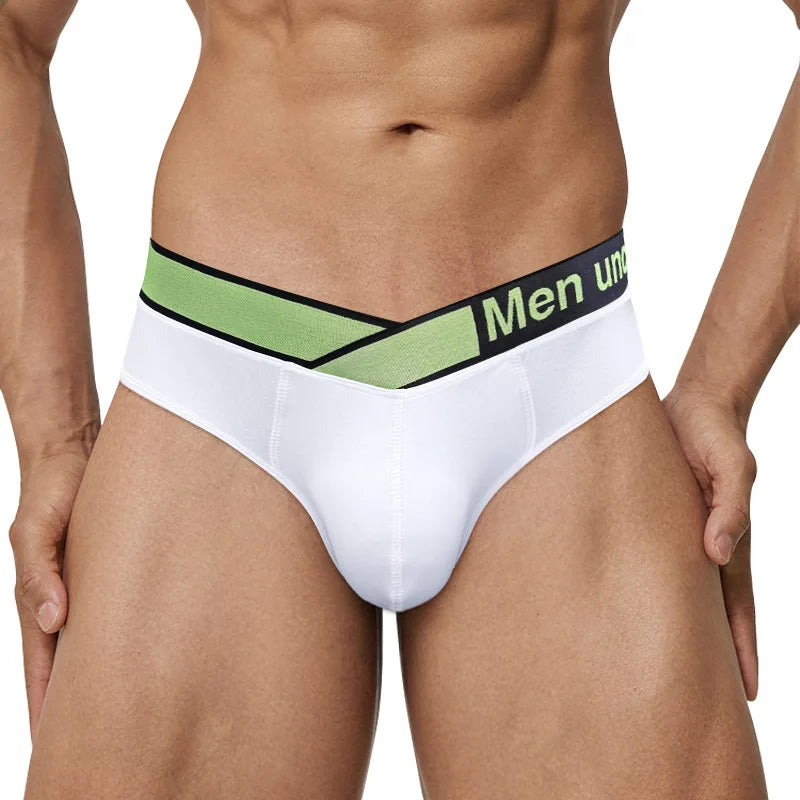 Good Quality Men's High Stretch Soft Modal Briefs Custom logo Breathable Comfortable Absorb Sweat Sexy Underwear Sports Shorts
