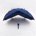 Creative Couple's Modern Plastic Handle Dual Canopy Double Rod Connected Fashionable Sun Rain Automatic UV Protection Umbrella