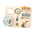2026 New Children's Wooden Car Steering Wheel Busy Board Games Early Educational Fidget Activity Sensory Gift Toys for Kids