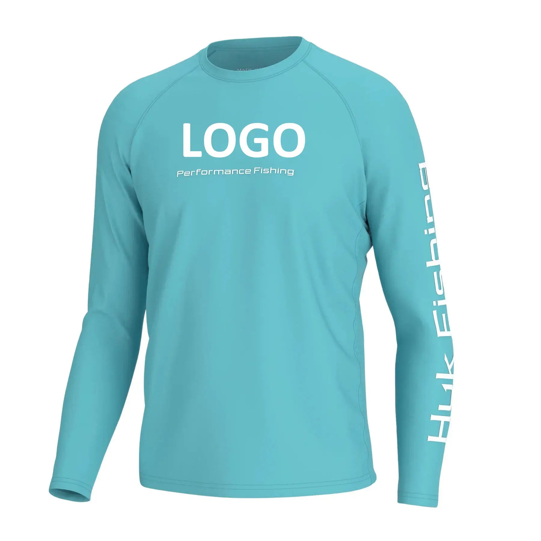 High-Quality Upf50+ Quick-Drying Uv Moisture-Wicking Long-Sleeved Sun Shirt Performance Customized logo Men's Fishing Shirt