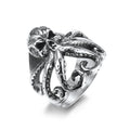 Punk Gothic Jewelry Stainless Steel Ocean Animal Octopus Ring