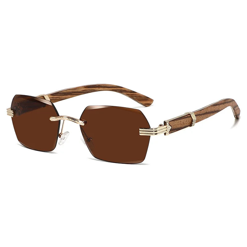 New Fashion Sunglasses Metal Square Unisex Diamond Cut Sunglasses 2026