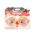 Santa Claus Hat Glasses with Deer for Family Party Christmas Decorations for Holidays