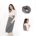 Multifunctional Down Blanket Shawl Ultralight Lightweight Warm Top Quilt U Shape Pillow Travel Airplane Blanket Shawl