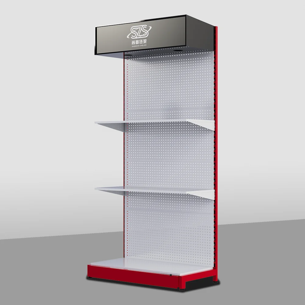 Top LED Pegboard Display Rack Metal Material Multifunctional Display Rack Hardware Store Display Rack Audio Display Rack