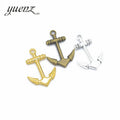 YuenZ Alloy Charms Ship's Anchor  Antique Silver Plated Bronze Metal Pendants Antique Jewelry Making DIY Handmade Craft 29*20mm