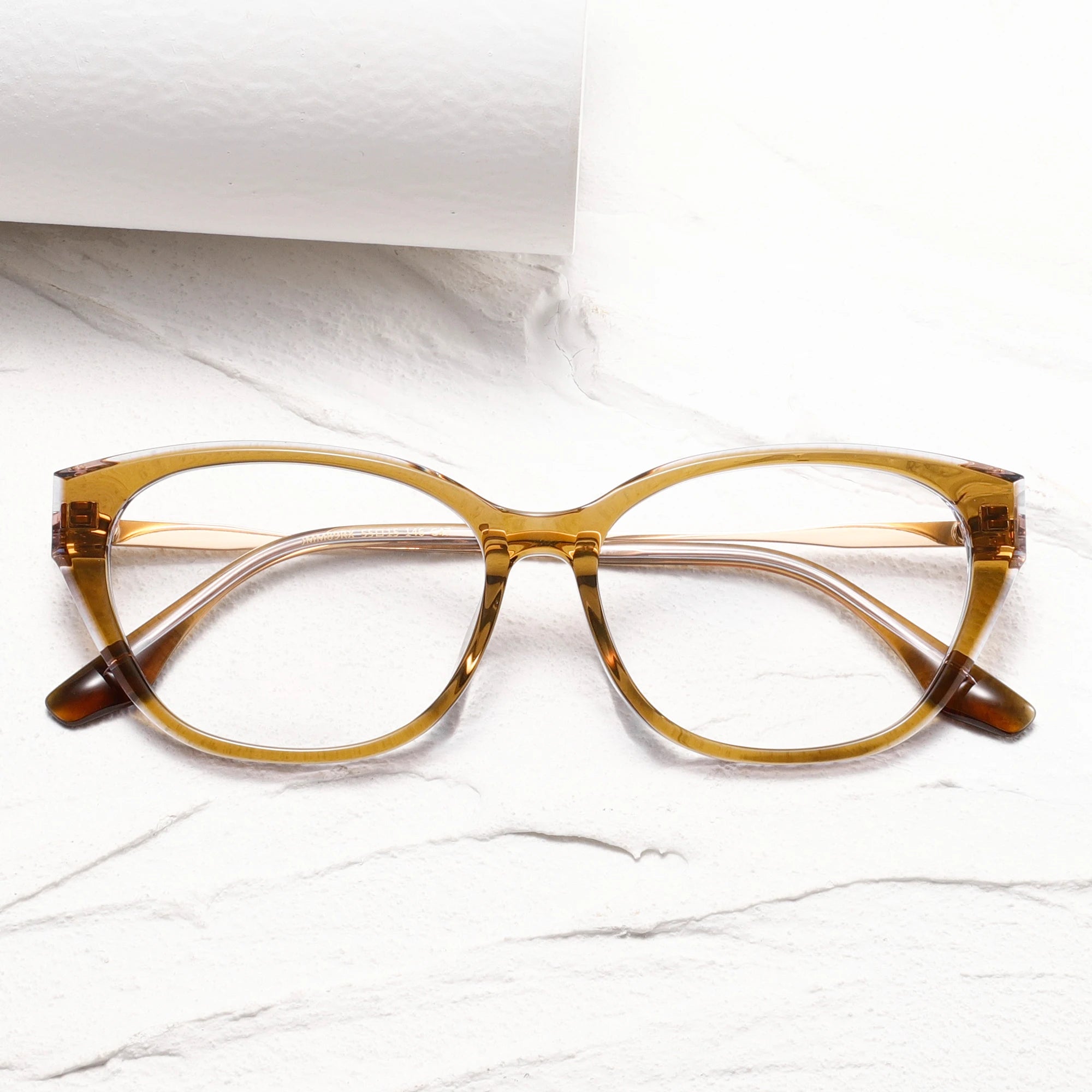Benyi Factory Direct Fashionable Ultralight Titanium Blue Acetate Frame Optical Glasses Solid Style Blocking Reading Glasses