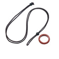 Fashion Natural Stone Circle Rings Pendant Simple Necklace Jewelry for Women