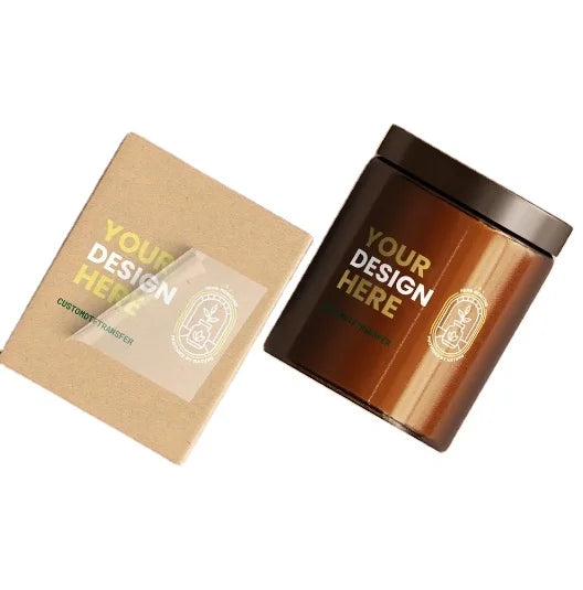 Custom Transparent 3D Logo UV Transfer Silver Stickers Waterproof Vinyl Permanent Packaging Labels for Craft Use Roll Format