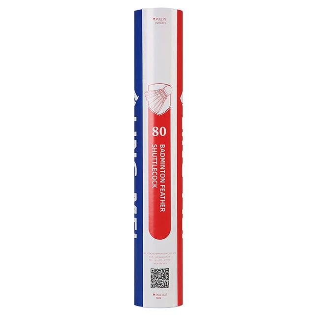 LINGMEI Brand  Master Badminton Shuttlecock Goose Feather Shuttkecock Lingmei 80