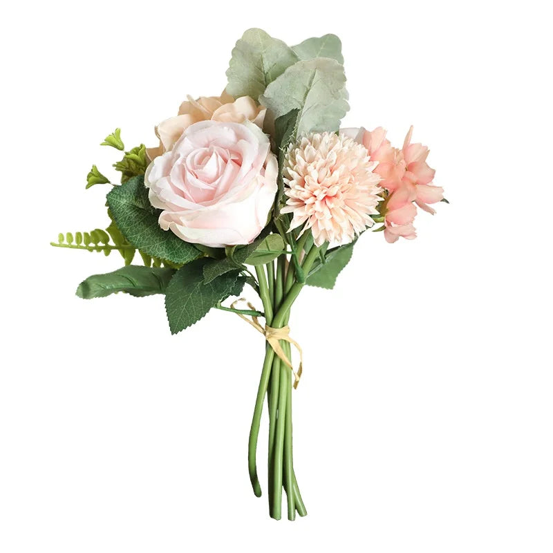 Professional Factory Fl-82 Simulation Peach Blossom Flower Artificial Cherry Blossom Bush Wholesale Silk Flowers Peach Blossom