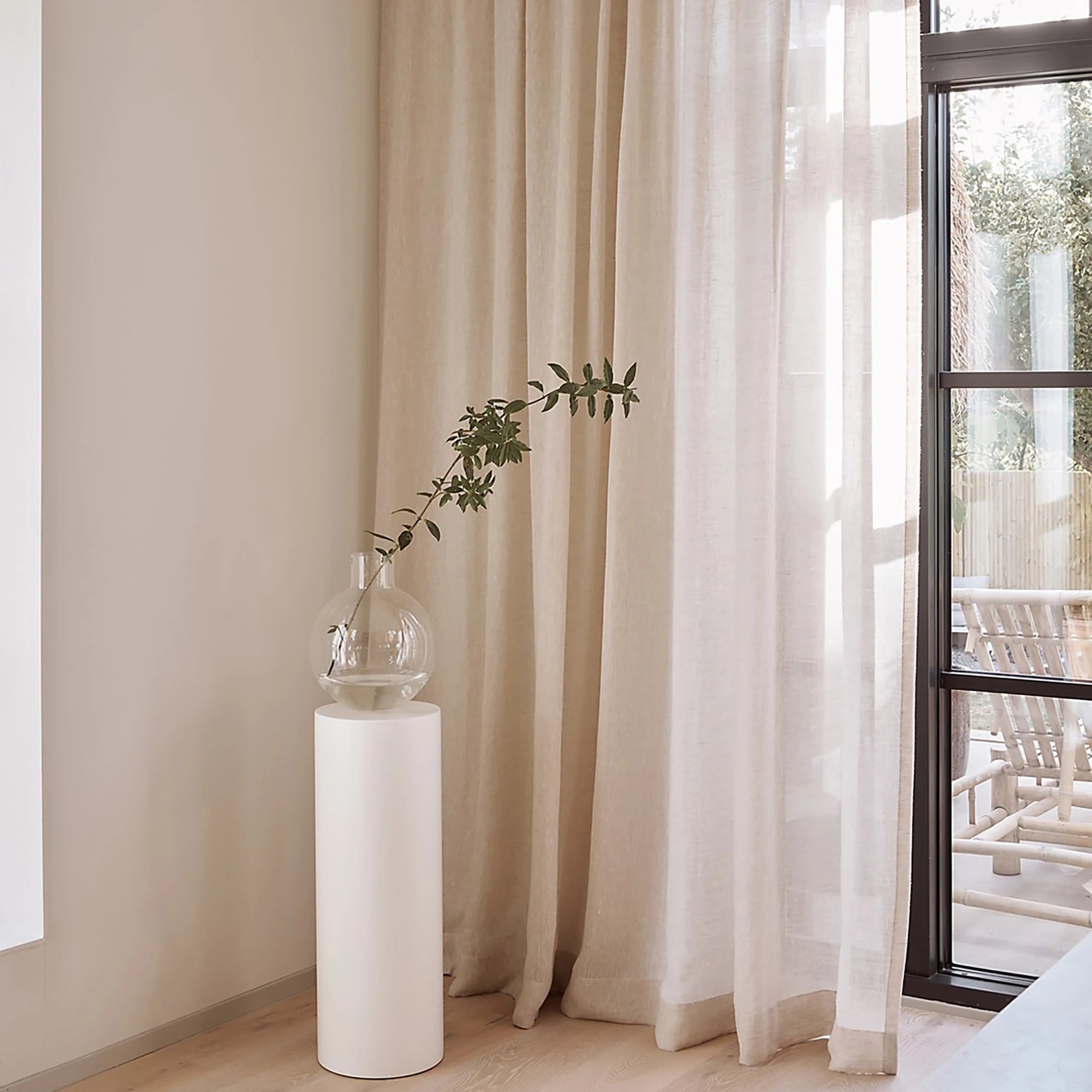 Customizable Texture Tulle Modern Style Custom Made Size Grommet Curtains Blackout Fabric for Home
