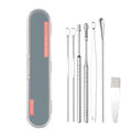 7pcs Set Stainless Steel Ear Picks Set Ear Wax Remover Cleaner Tool Kit With Storage Box for Adults and Kids